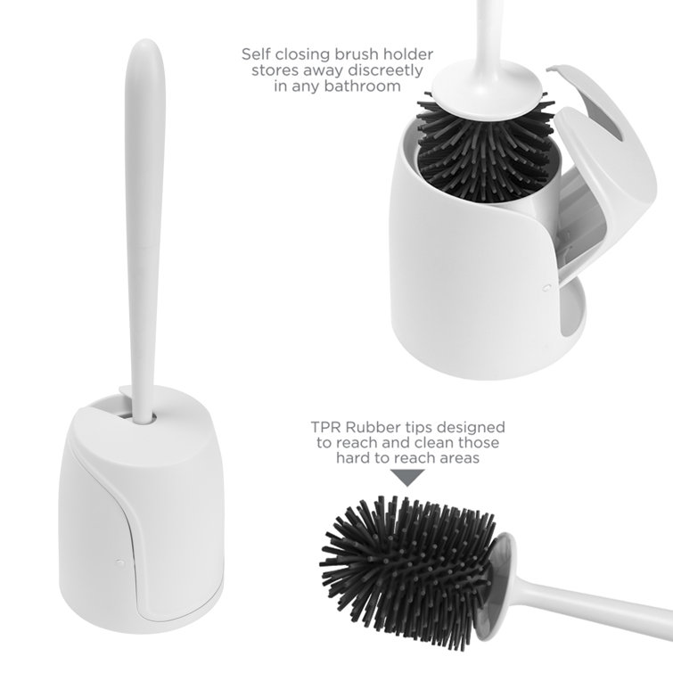 Bath Bliss Plastic Toilet Brush And Holder Wayfair